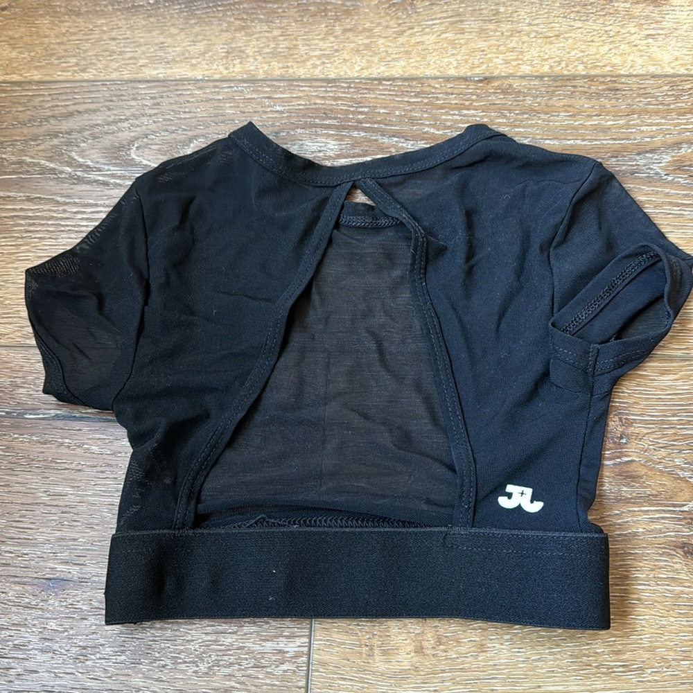 Jo+Jax Mesh Cropped Tee - Picture 2 of 2